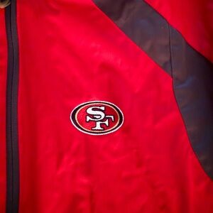 Antigua Red Women's Jacket with White Logo